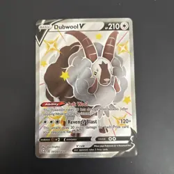 Pokemon Card - Dubwool V SV120/SV122, Shining Fates, Holo Shiny, NM - Image 1