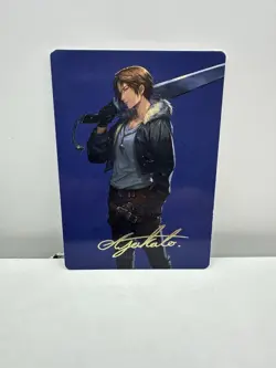 GOLD SIGNATURE Squall, SeeD Mercenary 47/53 Final Fantasy Art Series MTG Card - Image 1