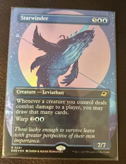 Starwinder Borderless Foil Rare MtG Card EOE 291 - Image 1