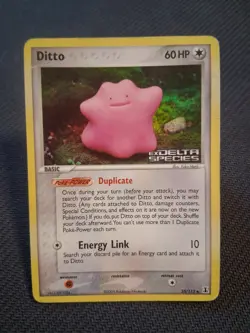 Ditto 35/113 Reverse Holo EX Delta Species Stamped 2005 Pokemon Card TCG MP-HP - Image 1