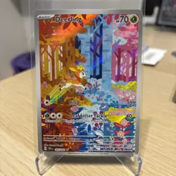 Pokemon Deerling TCG Scarlet & Violet Temporal Forces Holo Card 165/162 (NM) - Image 1