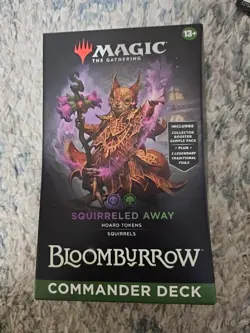 Magic The Gathering Bloomburrow Commander Deck - Squirreled Away (100-Card Deck - Image 1