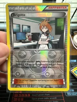 Pokemon TCG Brigette Reverse Holo Card 134/162 XY: Breakthrough - Image 1