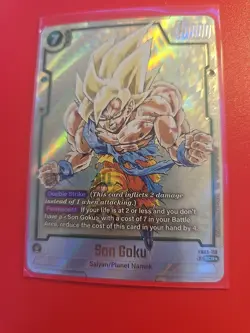 Son Goku FB05-119 Gold Secret Rare Dragon Ball Manga Booster Card Fusion World - Image 1