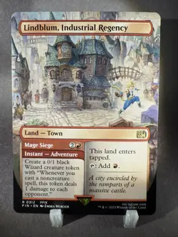 MTG Lindblum, Industrial Regency Borderless Extended Final Fantasy NM+ - Image 1
