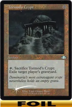 1x - Tormod's Crypt - FOIL - Dominaria Remastered - UC NM MTG - Image 1