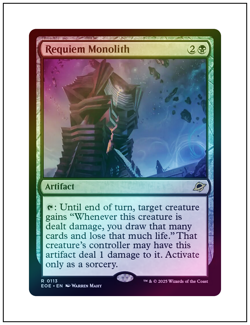 1x Requiem Monolith, Foil, Edge of Eternities, MTG NM - Image 1