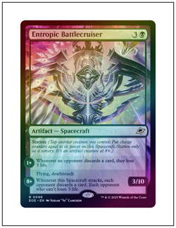 1x Entropic Battlecruiser, Foil, Edge of Eternities, MTG NM - Image 1