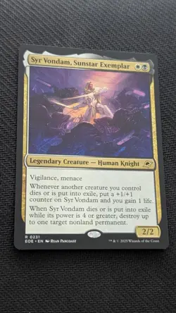 MTG - Syr Vondam, Sunstar Exemplar - Edge of Eternities (NM) - Image 1