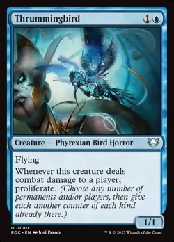 MTG Thrummingbird ** Edge of Eternities Commander ** English - Image 1