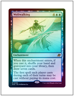 1x Weftwalking, Foil, Edge of Eternities, MTG NM - Image 1