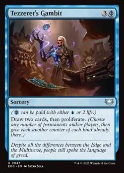 MTG Tezzeret's Gambit ** Edge of Eternities Commander ** English - Image 1