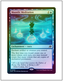 1x Moonlit Meditation, Foil, Edge of Eternities, MTG NM - Image 1