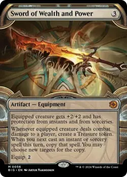 MTG English Sword of Wealth and Power (Showcase) NM Foil - Image 1
