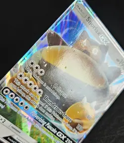 Snorlax GX SM05 Sun & Moon Holo Black Star Promo Pokemon Damaged - Image 2