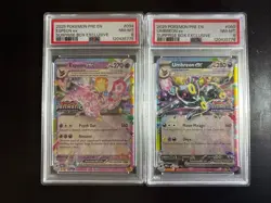 Pokemon TCG Umbreon Ex And Espeon Ex Prismatic Stamp PSA 8 Set - Image 1