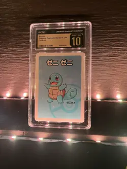 CGC Pristine 10 Squirtle Old Maid 2019 Japanese Pokemon Playing Cards - Image 2