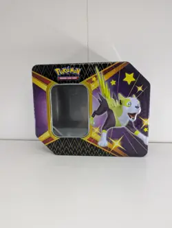 Shining Fates Pokemon Storage Tin: Boltund with Cramorant and Eldegoss (Empty) - Image 1