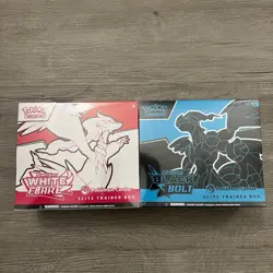 Pokemon Center Exclusive ETB Black Bolt and White Flare Bundle BRAND NEW SEALED - Image 2
