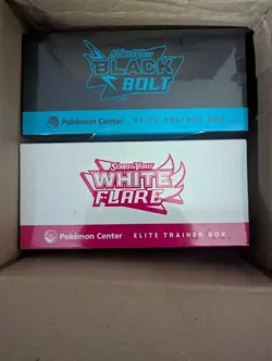 Pokemon Center Exclusive ETB Black Bolt and White Flare Bundle BRAND NEW SEALED - Image 2