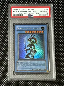 YUGIOH PSA 10 2004 Black Luster Soldier SYE-024 Ultra Rare 1st Edition *5615 - Image 1