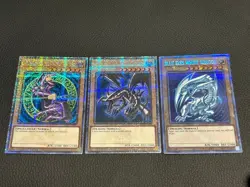 Yugioh AC02-JP000 Blue-Eyes White Dragon Prismatic Secret English & extra Set - Image 1