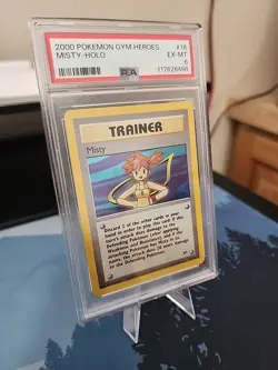 Pokemon Misty Card Gym Heroes Holo Rare Trainer Set 18/132 Unlimited - Image 1
