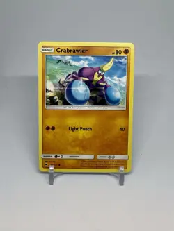 Pokemon TCG Crabrawler 73/147 SM Burning Shadows Regular Common Card EN-LP 2017 - Image 1