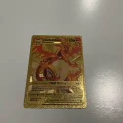 Charizard DX HP500 Gold Fan Art Pokemon Card-Collectible Gift Display - Image 1