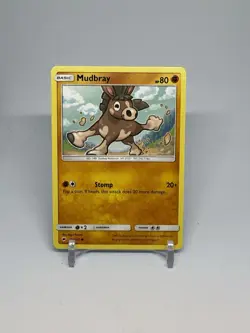 Pokemon TCG Mudbray 77/147 SM Burning Shadows Regular Common Card EN-LP 2017 - Image 1