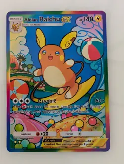 Fan Art: Alolan Raichu EX Holo Pokemon TCG Pocket - Custom Card - Image 1