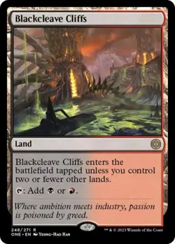 MTG English Blackcleave Cliffs NM Normal Phyrexia: All Will Be One - Image 1