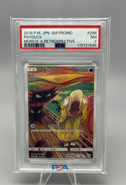 PSA 7 NM 2018 Psyduck 286/SM-P Munch Promo Pokemon Card Japanese Vintage Rare - Image 1