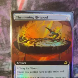 Thrumming Hivepool Borderless FOIL 0356 EOE NM MTG Pack Fresh - Image 3