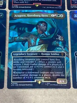 MTG Lord of the Rings, Borderless 6 Cards Legolas’s Quick Reflexes, Aragorn Etc - Image 3