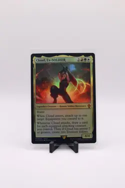 FOIL Cloud, Ex-SOLDIER 0002, Final Fantasy, FIC FIN MTG TCG - Image 1