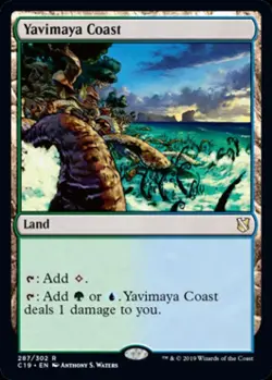 Yavimaya Coast - Medium Play MTG Commander 2019 - Image 1