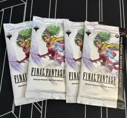 MTG Final Fantasy Collector Booster Sample Packs Set of 4 Sealed Fantasy TCG - Image 1
