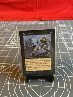 Vintage 1997 MTG Tempest Sarcomancy Card NM - Image 3