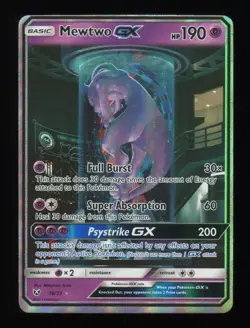 Mewtwo GX - 78/73 - Shining Legends - Full Art Secret Rare - Pokemon Card - Image 8