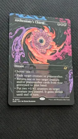 Archenemy's Charm - Borderless - MtG Edge of Eternities - NM - Image 1
