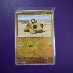 Hippopotas Reverse Holo 52/131 - Pokemon Prismatic Evolutions - NM - Image 1