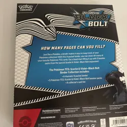 Black Bolt Binder Collection Nintendo Not Opened Perfect Condition Pokemon TCG - Image 3