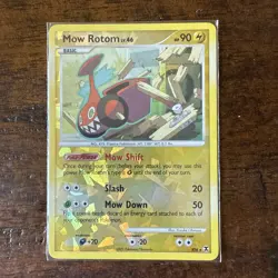 Pokemon Mow Rotom #RT4 Cracked Ice Holo 2009 From Rising Rivals Set - Image 1