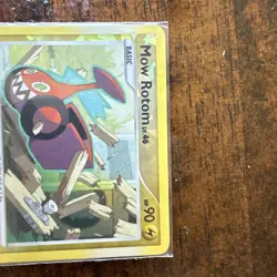 Pokemon Mow Rotom #RT4 Cracked Ice Holo 2009 From Rising Rivals Set - Image 2