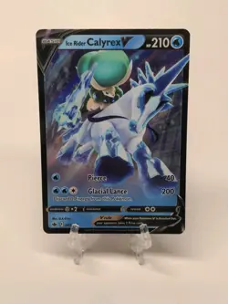 Ice Rider Calyrex V 45/198 Ultra Rare Chilling Reign Pokemon TCG - Image 1
