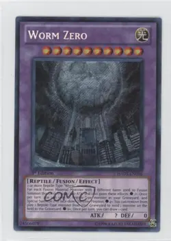 Worm Zero 1st Ed. YuGiOh Hidden Arsenal 3 #HA03-EN056 2010 0a1 - Image 1