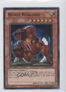 Worm Warlord 1st Ed. YuGiOh Hidden Arsenal 3 #HA03-EN053 2010 1s8 - Image 1