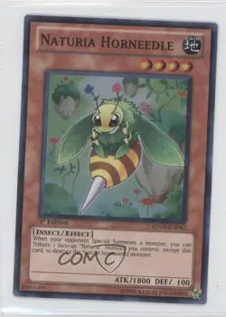 Naturia Horneedle 1st Ed. YuGiOh Hidden Arsenal 3 #HA03-EN042 2010 0b5 - Image 1