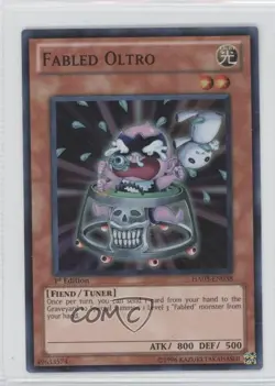 Fabled Oltro 1st Ed. YuGiOh Hidden Arsenal 3 #HA03-EN038 2010 3o2 - Image 1